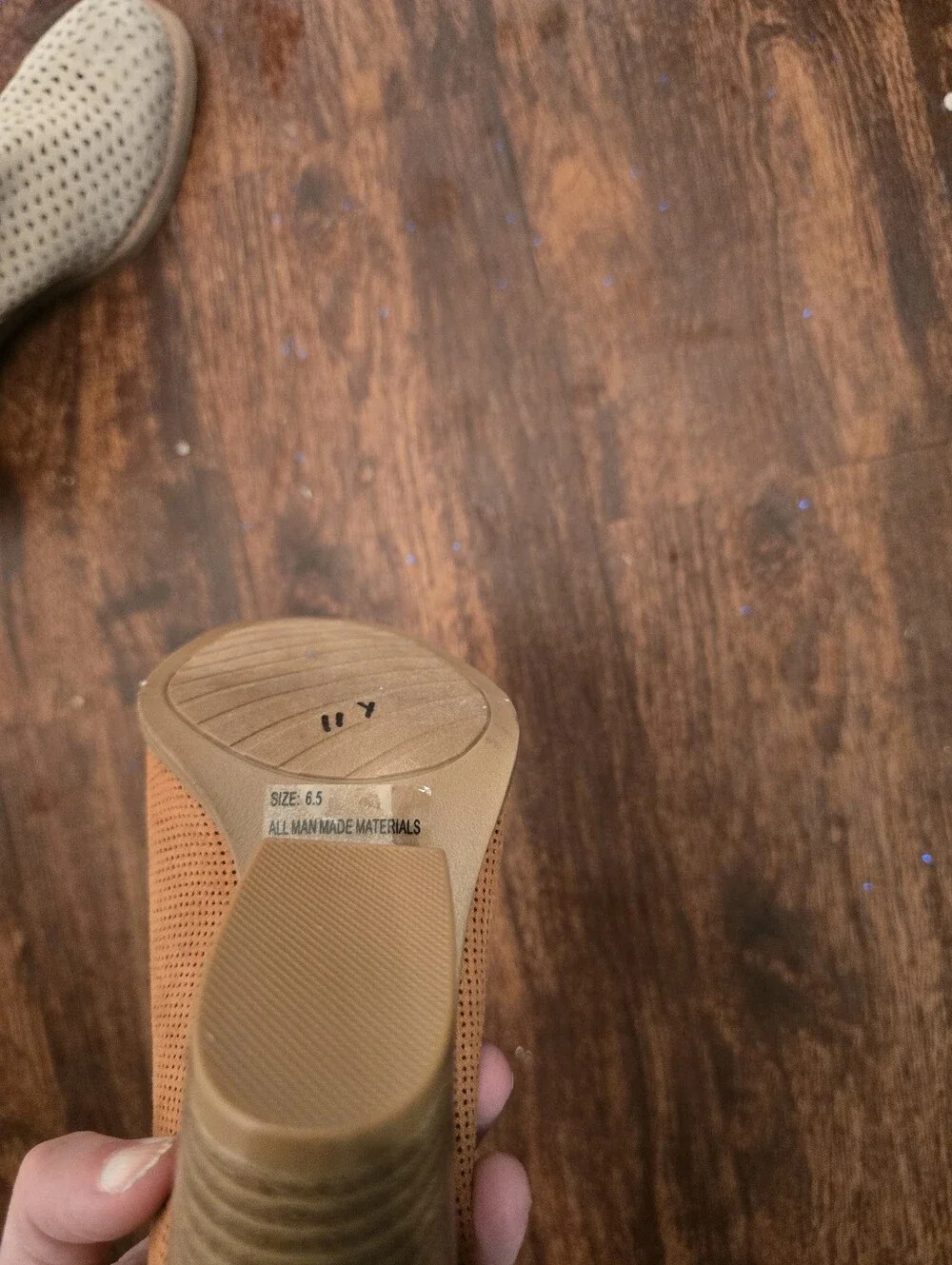 NEW! Altard State Women's Perforated Slingback Block Heel Sandal - Tan